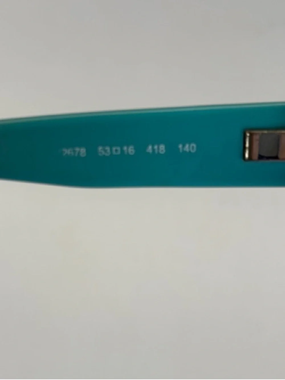 Valentino Black Frame with Teal Temples Women's Glasses